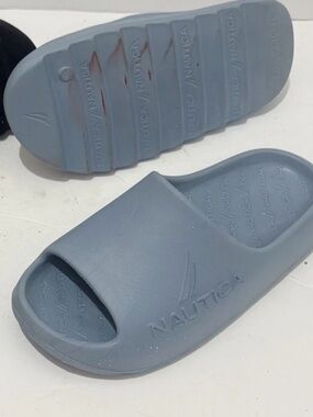 Nautica Slide Sandals in Pale Blue